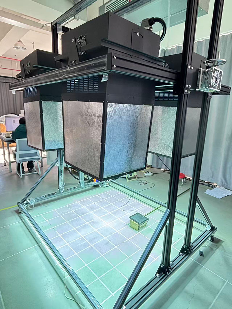 太阳光模拟器产品灯光测试实拍
